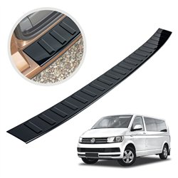 Rear bumper trim for Volkswagen VW Caravelle (T6) 2015-2019 | steel Piano