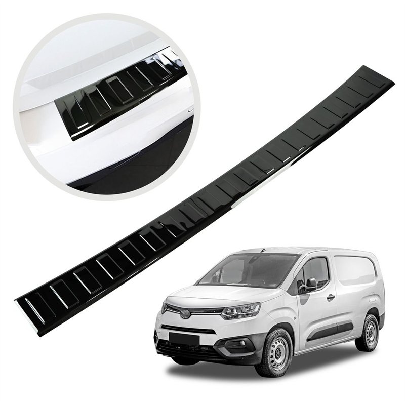 Rear bumper trim for Toyota Proace City I (E/K9) 2020- | steel Piano