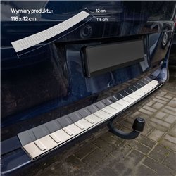 Rear bumper trim for Mercedes V-Class (W447) 2014- | Chrome steel Polished