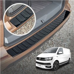 Rear bumper trim for Volkswagen VW Transporter (T6) 2015-2019 | steel Piano