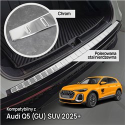 Listwa tylnego zderzaka do Audi Q5 III (GU) 2025- | Chrom stal