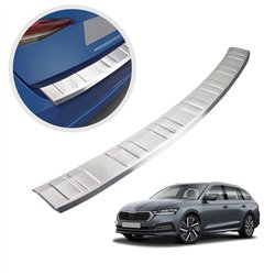 Rear bumper trim Skoda Octavia Station Wagon IV RS Kombi 2020-2023 | steel