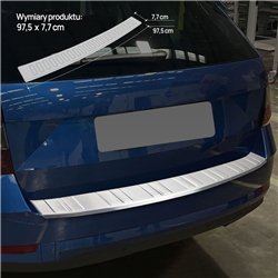 Rear bumper trim Skoda Octavia Station Wagon IV RS Kombi 2020-2023 | steel