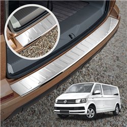 Rear bumper trim for Volkswagen VW Caravelle (T6) 2015-2019 | Chrome steel