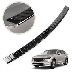 Rear bumper trim for Mazda CX-5 II (KF) 2017-2024 | steel Piano