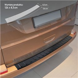 Rear bumper trim for Volkswagen VW Multivan (T7) 2021- | Black steel
