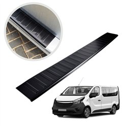 Rear bumper trim for Opel Vivaro B (X82) 2014-2019 | Black steel