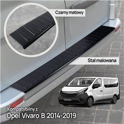 Rear bumper trim for Opel Vivaro B (X82) 2014-2019 | Black steel