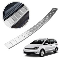 Rear bumper trim for Volkswagen VW Sharan II (7N) 2010-2022 | Silver steel