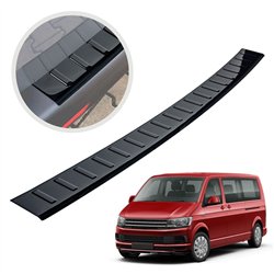 Rear bumper trim for Volkswagen VW Transporter (T6) 2015-2019 | steel Piano