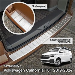 Rear bumper trim for Volkswagen VW California (T6.1) 2019-2024 | steel