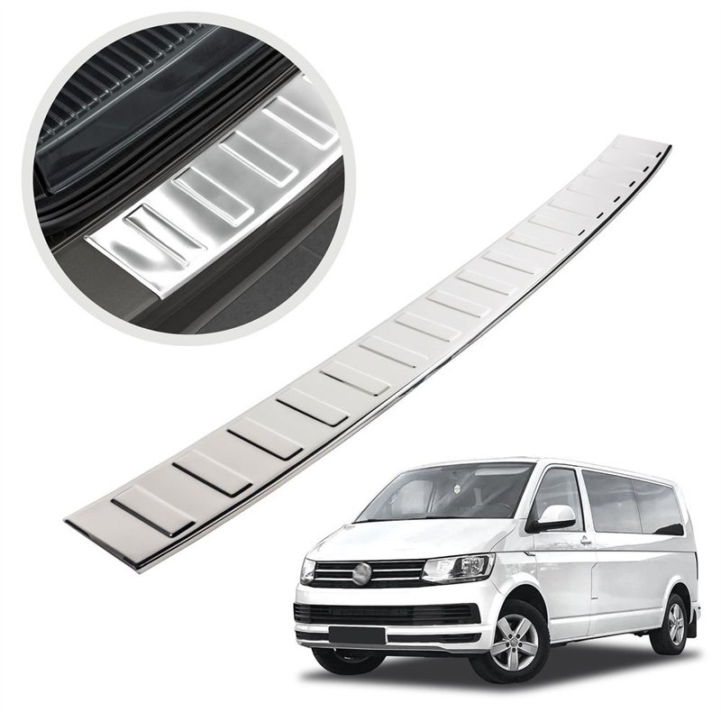 Rear bumper trim for Volkswagen VW Caravelle (T6) 2015-2019 | Chrome steel