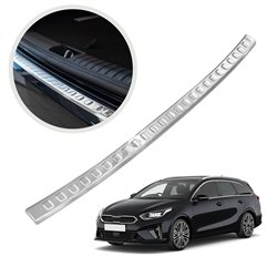 Rear bumper trim KIA Ceed Sportswagon Station Wagon III Kombi 2018- | steel
