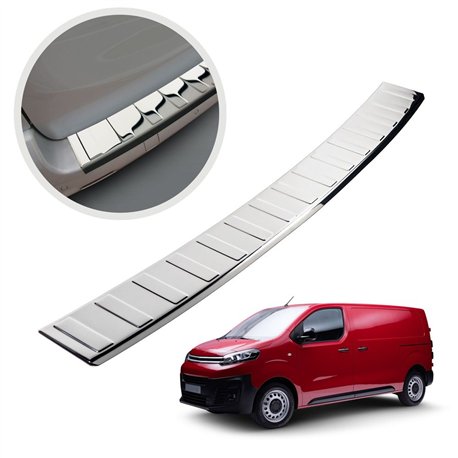 Rear bumper trim for Citroen Dispatch III (V) 2016- | Chrome steel Polished