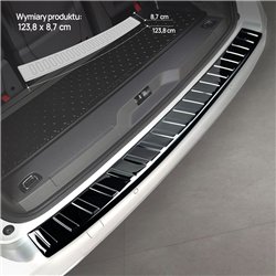 Rear bumper trim for Volkswagen VW Multivan (T7) 2021- | steel Piano