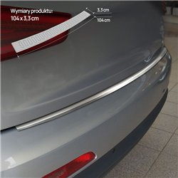 Rear bumper trim for Audi Q3 I (8U) 2011-2018 | Silver steel Brushed