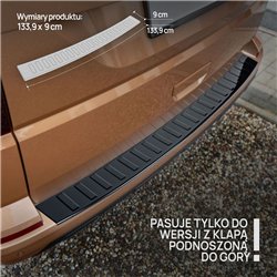 Rear bumper trim for Volkswagen VW Multivan (T6) 2015-2019 | steel Piano