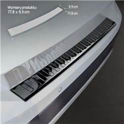 Rear bumper trim for Volkswagen VW T-Cross I PRE-FL 2019-2023 | steel Piano