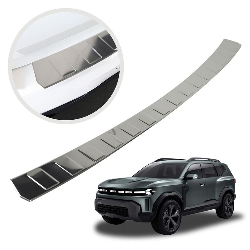 Rear bumper trim for Dacia Bigster I (DJF) 2025- | Chrome steel Polished