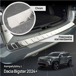 Rear bumper trim for Dacia Bigster I (DJF) 2025- | Chrome steel Polished