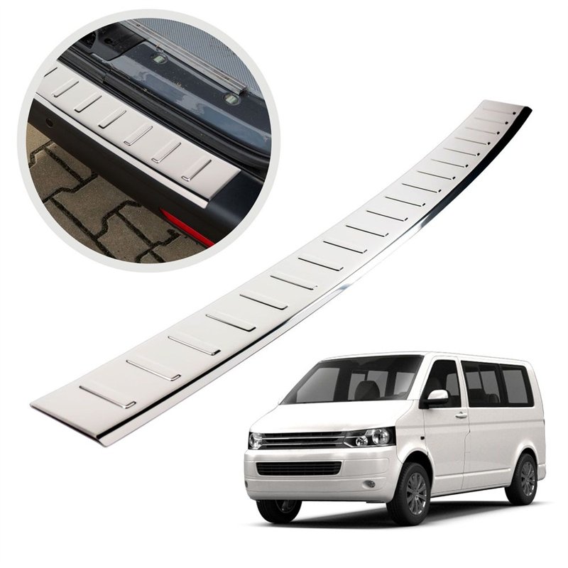 Rear bumper trim for Volkswagen VW Multivan (T5) 2003-2015 | Chrome steel