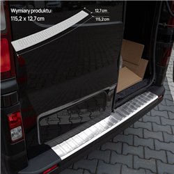 Rear bumper trim for Renault Trafic III (FG/JG) 2014- | Chrome steel