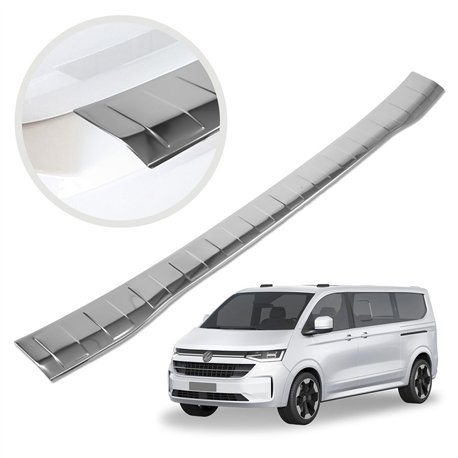 Rear bumper trim for Volkswagen VW Caravelle (T7) 2025- | Chrome steel