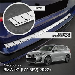 Listwa tylnego zderzaka do BMW iX1 (U11 BEV) 2022- | Chrom stal