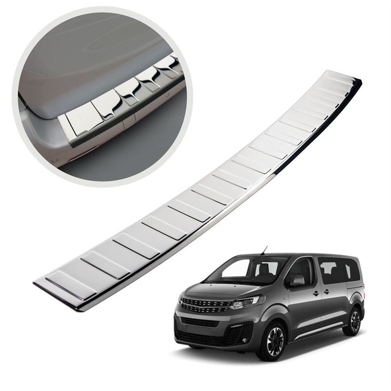 Rear bumper trim for Opel Vivaro C (K0) 2019- | Chrome steel Polished