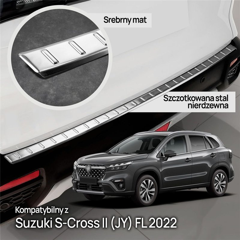 Listwa tylnego zderzaka do Suzuki S-Cross I (JY) FL 2022- | stal