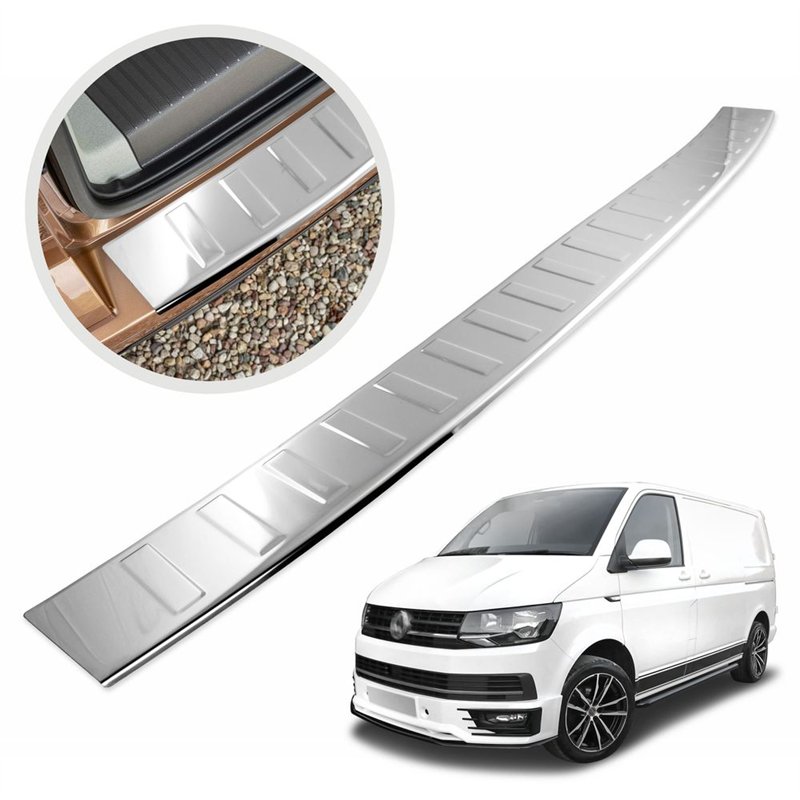 Rear bumper trim for Volkswagen VW Transporter (T6) 2015-2019 | steel