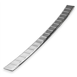 Rear bumper trim for Mercedes B-Class (W247) 2019- | Silver steel Brushed