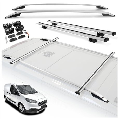 Roof rails with cross bars included Ford Transit Courier I B460 2014-2023 A