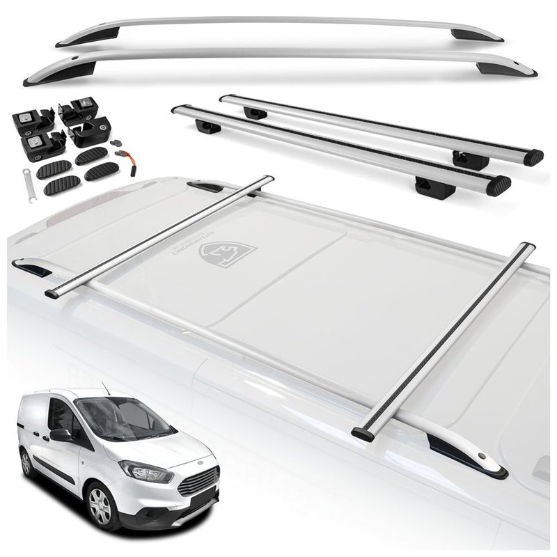 Roof rails with cross bars included Ford Transit Courier I B460 2014-2023 A