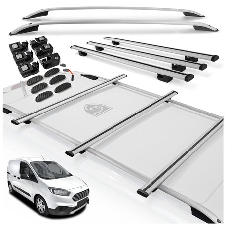 Roof rails with cross bars included Ford Transit Courier I B460 2014-2023 A