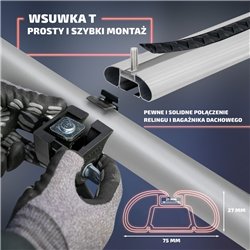 Roof rails with cross bars included Ford Transit Courier I B460 2014-2023 A