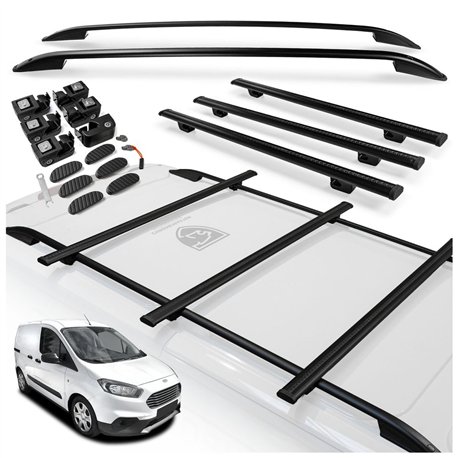 Roof rails with cross bars included Ford Transit Courier I B460 2014-2023 A