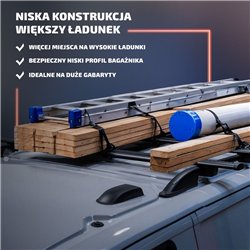 Roof rails with cross bars included Ford Transit Courier I B460 2014-2023 A