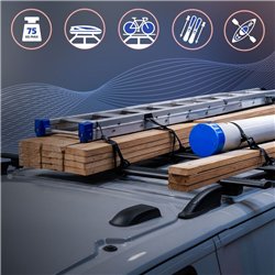 Roof rails with cross bars included Ford Transit Courier I B460 2014-2023 A