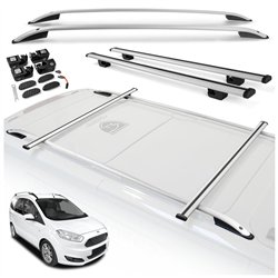 Roof rails with cross bars included Ford Tourneo Courier I 2014-2023 Alumin