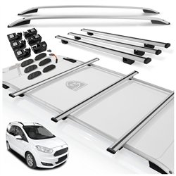 Roof rails with cross bars included Ford Tourneo Courier I 2014-2023 Alumin