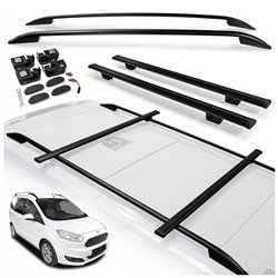 Roof rails with cross bars included Ford Tourneo Courier I 2014-2023 Alumin