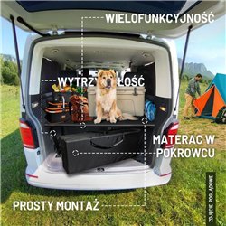 Complete bed with mattress the boot Ford Tourneo Custom II 2023- MDF Steel