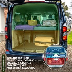 Komplet łóżko z materacem bagażnika Ford Tourneo Custom II 2023- | MDF Stal