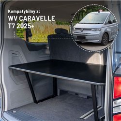 Trunk bed for Volkswagen VW Caravelle (T7) 2025- | Black
