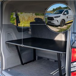 Półka bagażnika (łóżko) do Ford Tourneo Custom II (V710) 2023- | Czarny