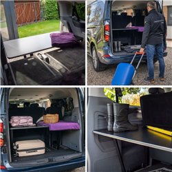 Półka bagażnika (łóżko) do Ford Tourneo Custom II (V710) 2023- | Czarny