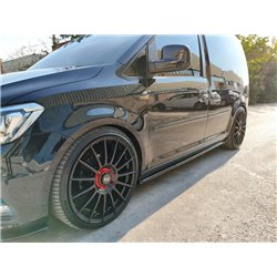 Side skirt extensions for Volkswagen VW Caddy IV (SA | DU) 2015-2020 ABS