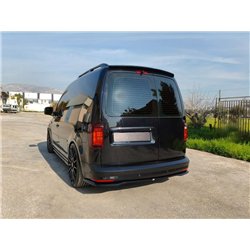 Rear bumper lip for Volkswagen VW Caddy IV (SA | DU) 2015-2020 Black ABS