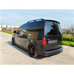 Rear bumper lip for Volkswagen VW Caddy IV (SA | DU) 2015-2020 Black ABS